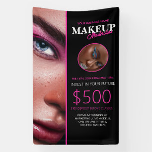 Werbeplakat für Make-up-Kurse Banner