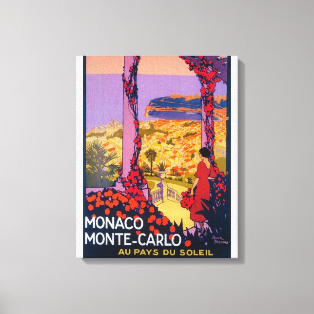 Werbeplakat für Reisen Leinwanddruck (Vorderseite)