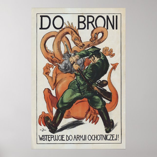 Werbeplakat Polnisch-Sowjetischer Krieg Do broni! Poster (Vorne)
