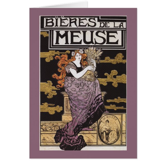 Werbeplakat von Bieres de la Meuse (Vorne)