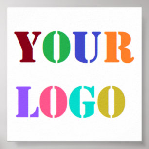 Werbeplakate für Firmenlogo Poster