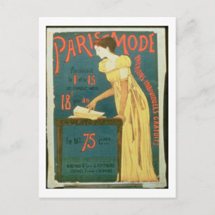 Werbeplakate für "Paris Mode" M Postkarte