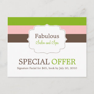 Werbepostkarte für Candy Stripes Postkarte