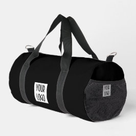 Werbeproff für das Schwarzweiß-Logo Duffle Bag