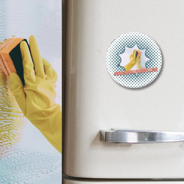 Werbereinigungsservice Custom WWW Magnet (Promotional Cleaning Service Custom WWW Magnet)