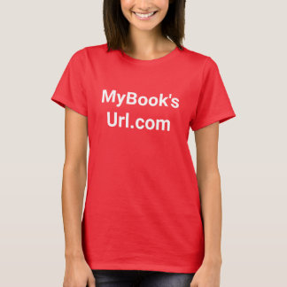 Werberot mit weißen Frauen T-Shirt