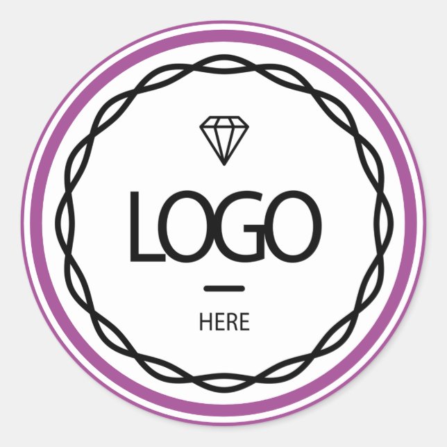 Werbespezifische Logo-Berry-Frame-Verpackung Runder Aufkleber (Vorderseite)