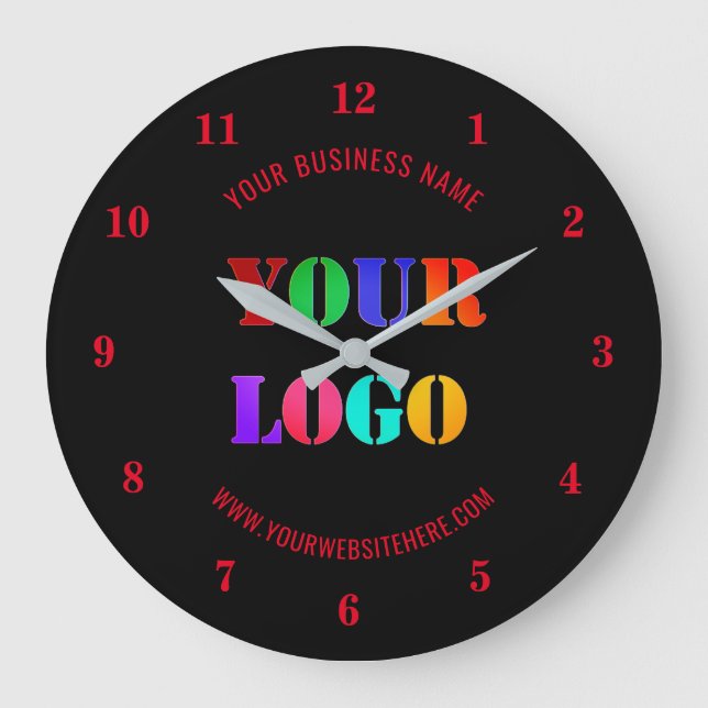 Werbeunternehmen für kundenspezifische Logos - Ihr Große Wanduhr (Vorderseite)