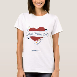 Werbeveranstaltung Red Heart Frohen Muttertag T-Shirt