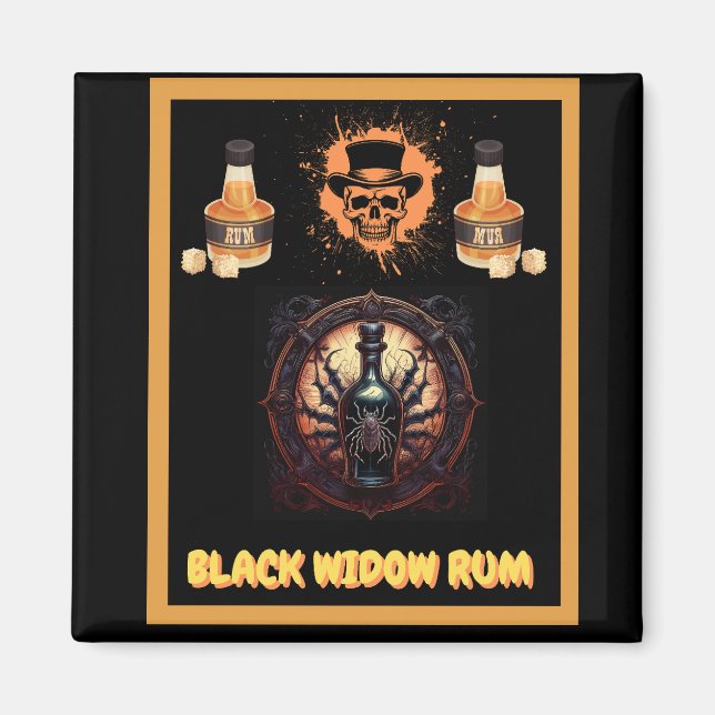 Werbezeichen für Metalle für Black Widow Magnet (Vorne)