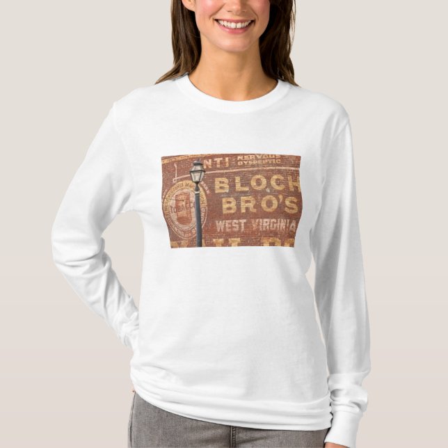 Werbung auf Seiten des Gebäude T-Shirt (Vorderseite)
