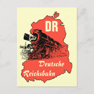 Werbung DDR Reichsbahn Postkarte