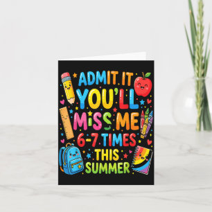 Werbung Du wirst mich diesen Sommer 6-7 Mal vermis Karte