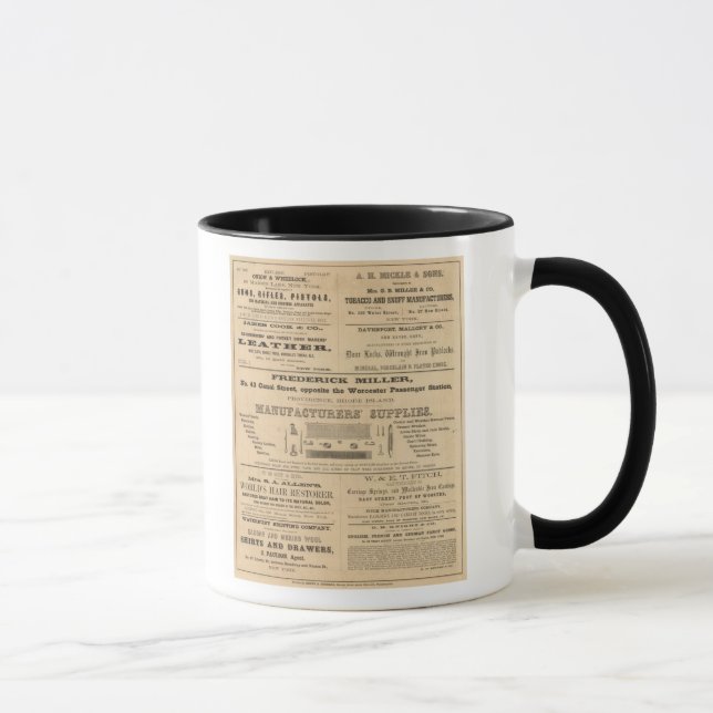 Werbung durch neun Unternehmen Tasse (Rechts)