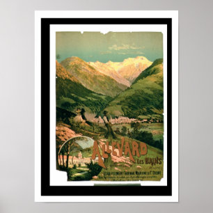 Werbung für "Allevard Les Bains", Isere (col Poster