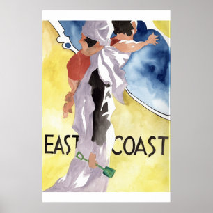 Werbung für Aquarellfarben-Deko Poster