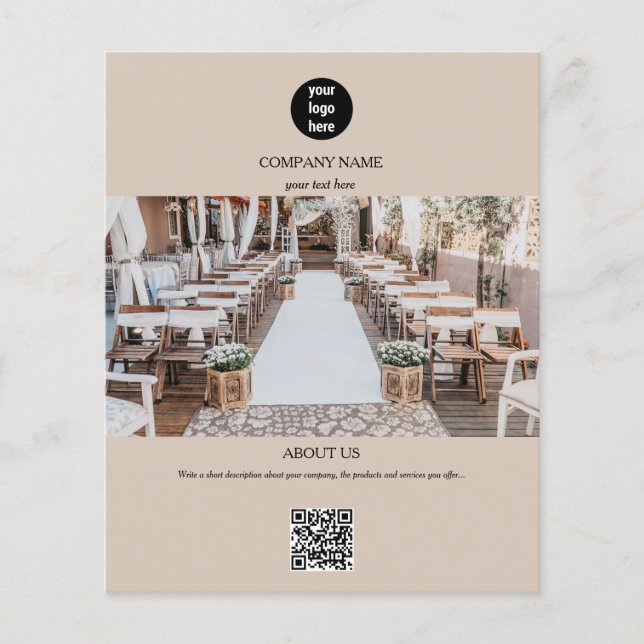 Werbung für Beige-Firmenlogos Flyer (Vorne)