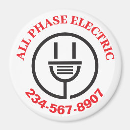 Werbung für berufliche elektrische Dienste Magnet