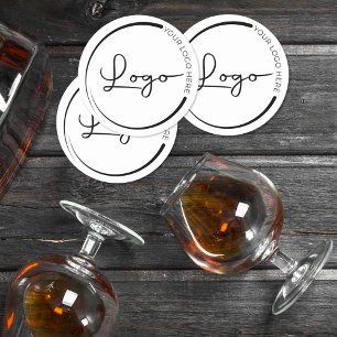 Werbung für berufliche Firmenlogo Runder Pappuntersetzer