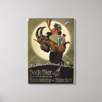Werbung für 'Bock Beer von Lowenbrau Brewer