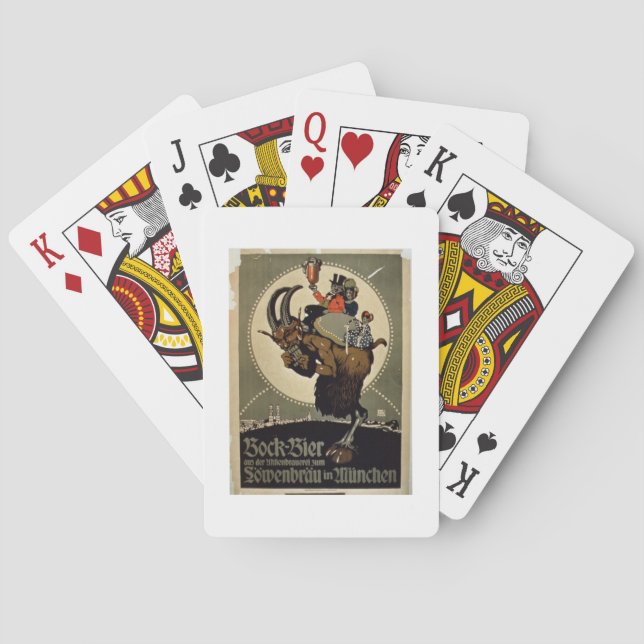 Werbung für 'Bock Beer von Lowenbrau Brewer Spielkarten (Rückseite)