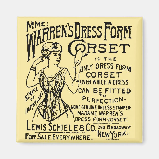 Werbung für Corset-Zeitungen Magnet (Vorne)