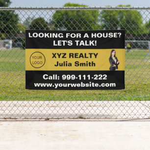 Werbung für das Logo "Custom Black Gold Real Anwes Banner