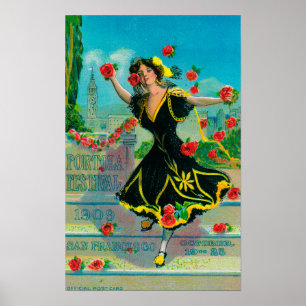 Werbung für das Portola Festival (Tänzer) Poster