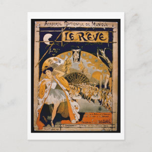 Werbung für den musikalischen "The Dream", im Postkarte