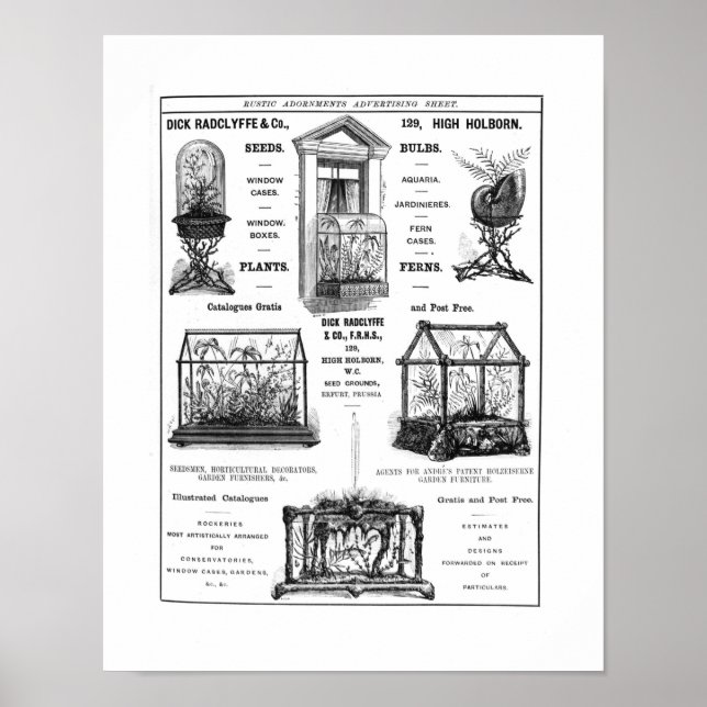 Werbung für "Dick Radclyffe & Co." Rustikale Werbu Poster (Vorne)