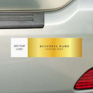 Werbung für Firmenlogos Gold Gradient Autoaufkleber
