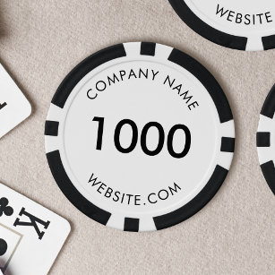 Werbung für Firmenlogos mit eigener Marke Pokerchips