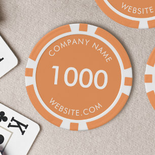 Werbung für Firmenlogos mit eigener Marke Pokerchips