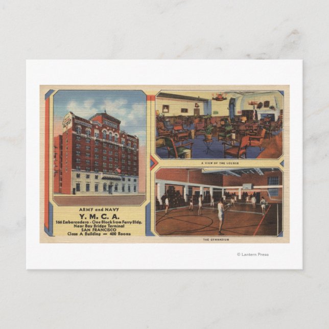 Werbung für Gebäude der Armee/Marine Postkarte (Vorderseite)