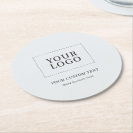 Werbung für Graumarken-Logo für kundenspezifische Runder Pappuntersetzer