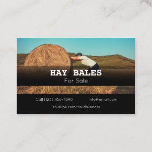 Werbung für Hay Bales für Visitenkarten von Handel Visitenkarte