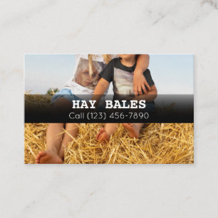 Werbung für Hay Bales für Visitenkarten von Handel Visitenkarte