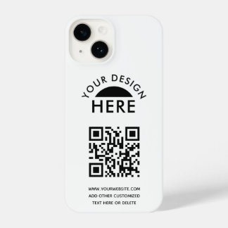Werbung für Ihr Logo und QR-Code iPhone 14 Hülle