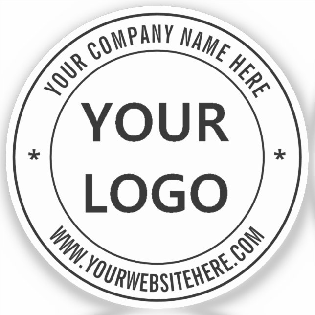 Werbung für Ihre Logo-Company-Briefmarke Personali Aufkleber (Vorderseite)