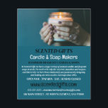 Werbung für Jar Candle, Candle & Soap Maker Flyer<br><div class="desc">Flyer von JAR Candle,  Candle & Soap Maker Werbung durch den Business Card Store.</div>
