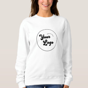 Werbung für klassische Schwarz-Weiß-Logos Sweatshirt