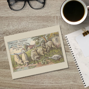 Werbung für Landtiere Postkarte