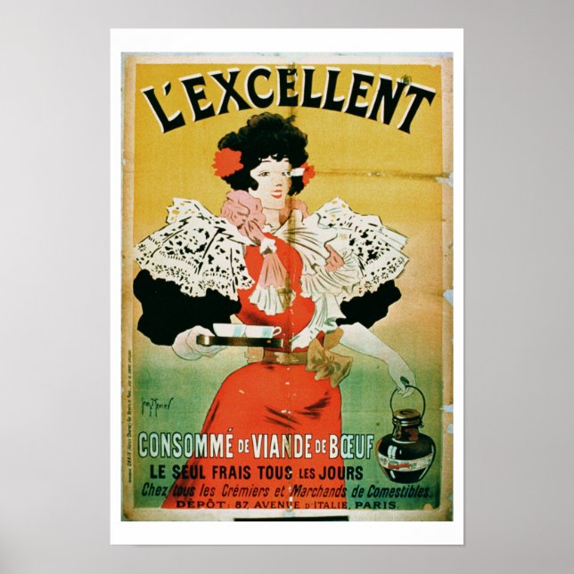 Werbung für "L'Excellent Beef Consomme" (Protokoll Poster (Vorne)