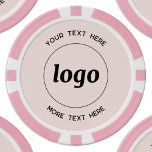 Werbung für Logos und Texte Rosa Rosa Pokerchips<br><div class="desc">Einfaches Logo und benutzerdefinierter Text für die Werbung Ihres Unternehmens. Ersetzen Sie das Logo und den Text durch Ihren eigenen,  um es anzupassen. Minimalistisch und beruflich,  um Ihre Marke widerzuspiegeln.</div>