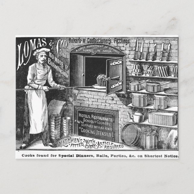 Werbung für Lomas und Co. Postkarte (Vorderseite)