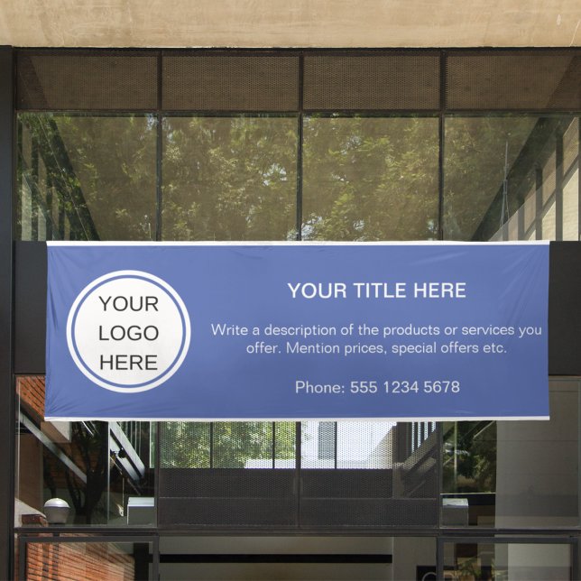 Werbung für moderne Firmenlogos Blau Banner (Von Creator hochgeladen)