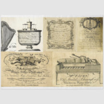 Werbung für Musikinstrumente - Entsprechpapier