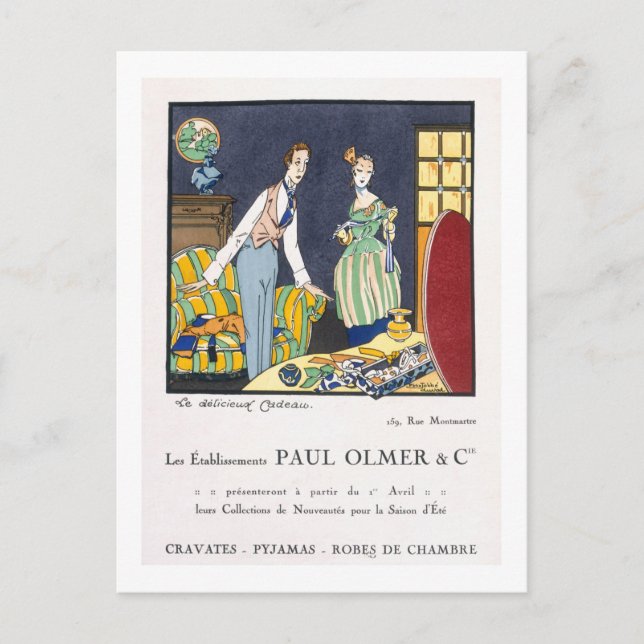 Werbung für Paul Olmer's Summer Collection Postkarte (Vorderseite)
