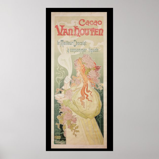 Werbung für Poster Cacao Van Houten Belgien (Vorne)