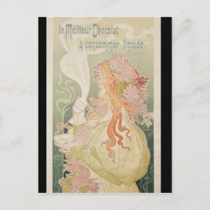 Werbung für Poster Cacao Van Houten Belgien Postkarte